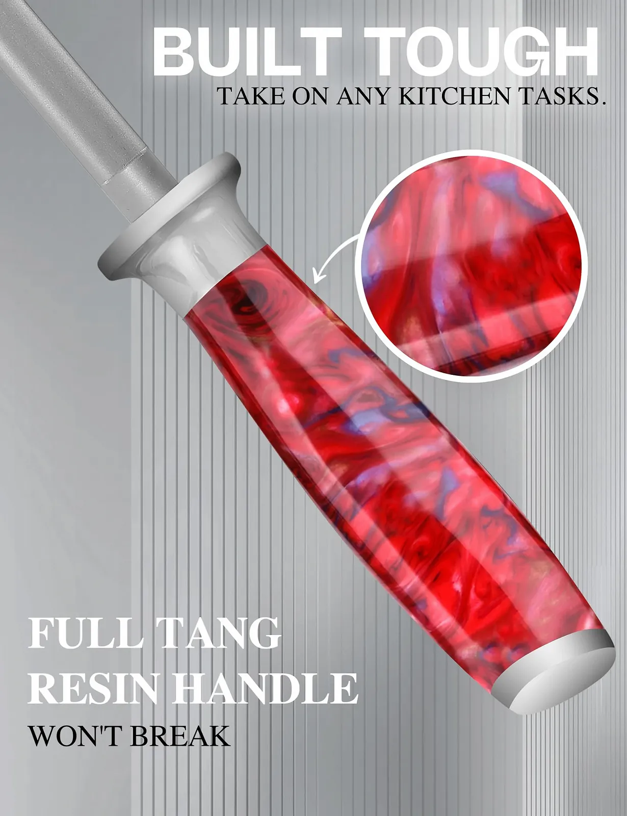 Мусат WILDMOK Professional 23 см немецкая высокоуглеродистая нержавеющая сталь хром, фото №4 Мусат WILDMOK Professional 23 см немецкая высокоуглеродистая нержавеющая сталь хром, фото №4