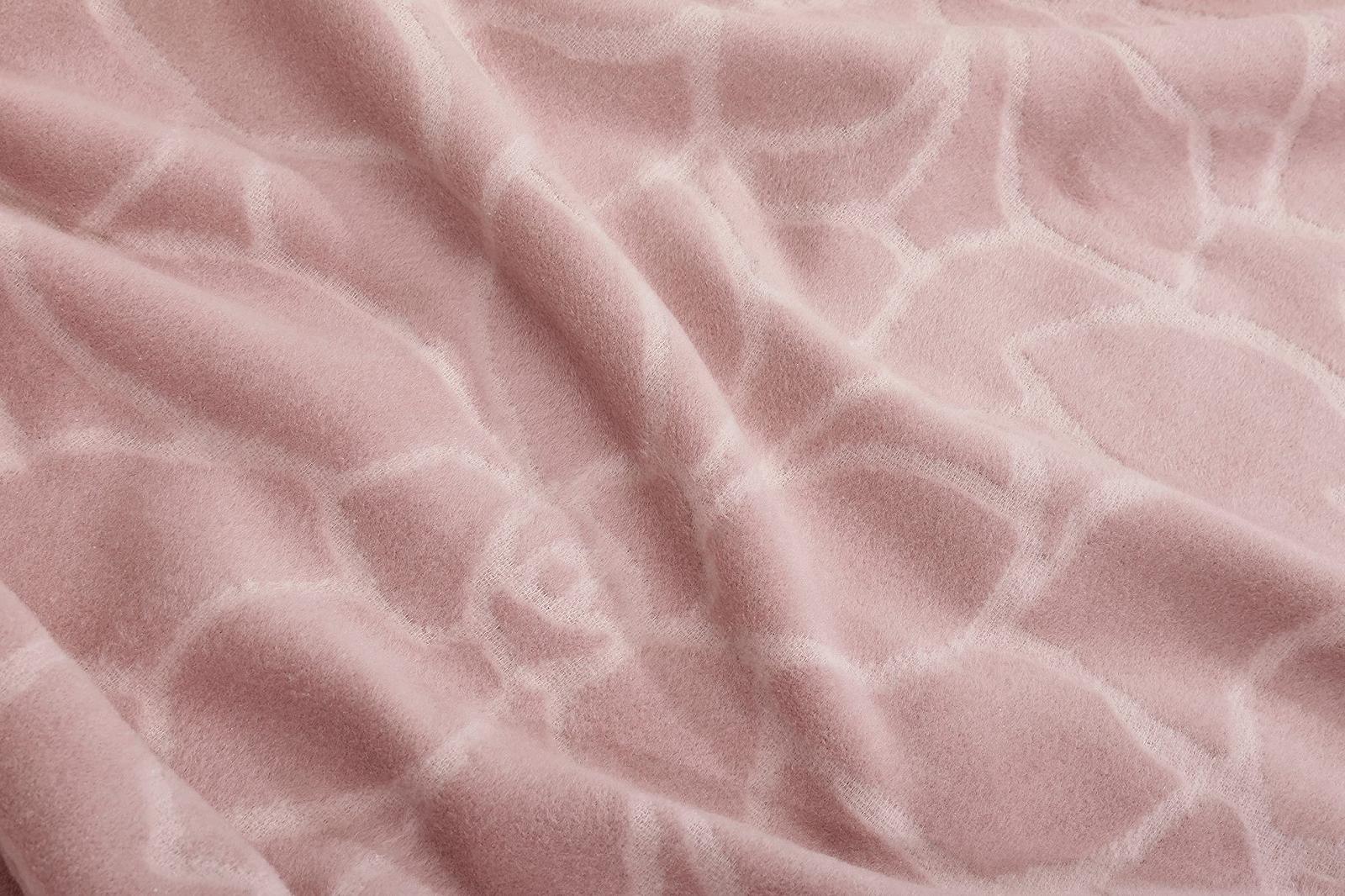 Плед Villeroy & Boch Cuddly Blanket Socculent Powder I Мягкий плед Розовый Смесь хлопка | Покрывало 150 x 200 см с рельефной структурой, фото №4