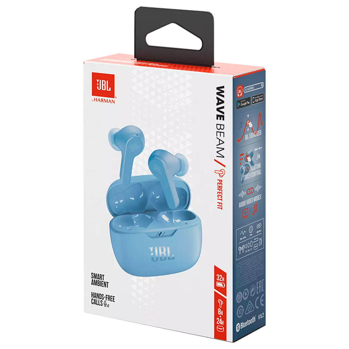 Навушники JBL Wave Beam Blue JBLWBEAMBLU, фото №7
