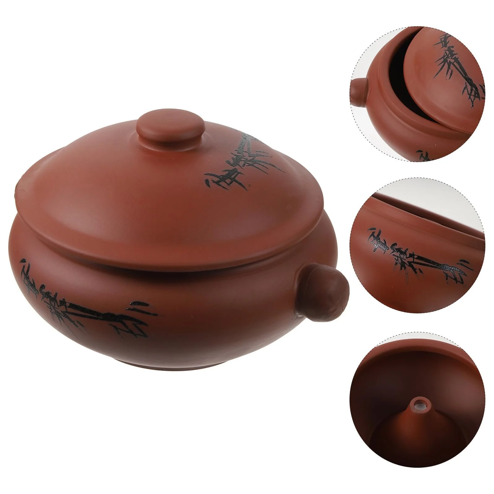 Керамічна каструля для тушкування термостійка глиняна, фото №8