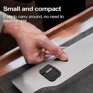 Подставка для ноутбука складная портативная регулируемая по высоте, невидимая конструкция держателя, компактная платформа охлаждения synthetic.ua - Фото 1