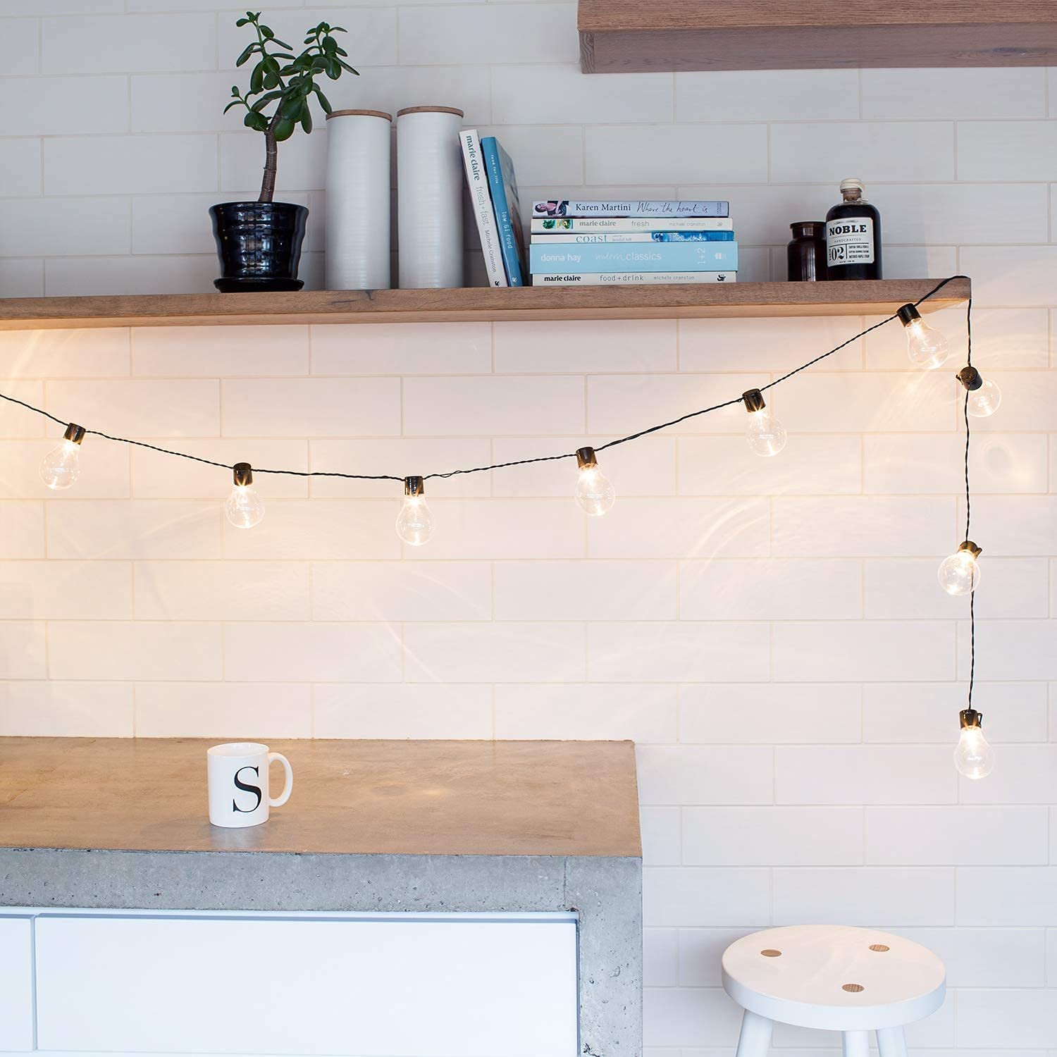 Гірлянда Lights4fun, 20 LED куль, плексиглас, живлення від батарейок, фото №5