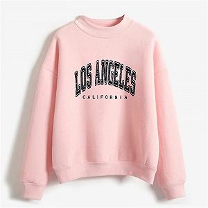 Женские свитшоты с принтом Los Angeles Backwoods с буквенным принтом, худи с рисунками, однотонные, зимняя осенняя одежда с воротником-стойкой и длинными рукавами свободного кроя California Cool synthetic.ua - Фото 1