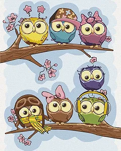 Картина за номерами Art Craft Модні совіти 40х50 см 15510-AC QN6717012 - Фото 1