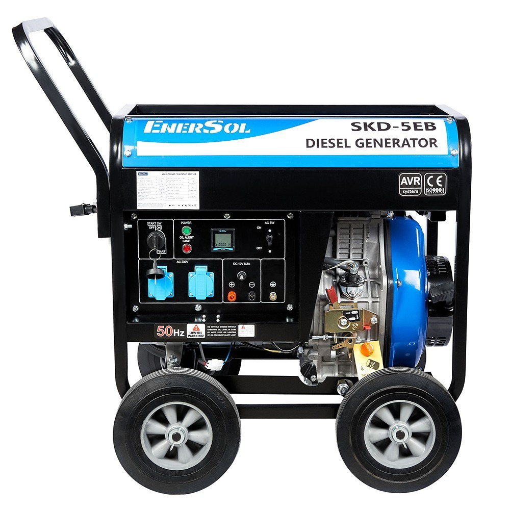 Kit Energy Генератор дизельний EnerSol 230В макс 5.0 кВт електростарт однофазний, фото №2 Kit Energy Генератор дизельний EnerSol 230В макс 5.0 кВт електростарт однофазний, фото №2