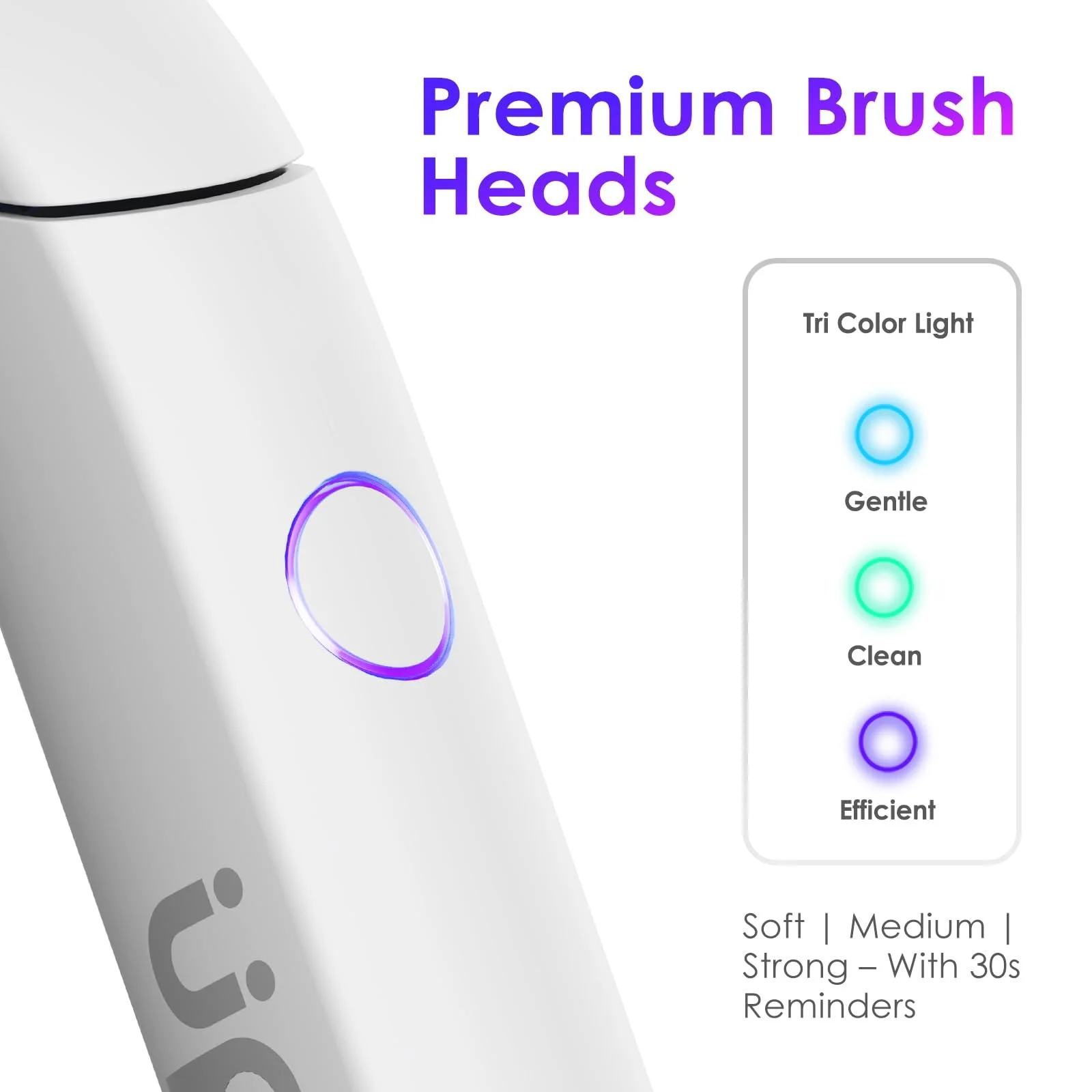 Электрическая звуковая зубная щетка Upplang S1 USB-C IPX7 Таймер, фото №5