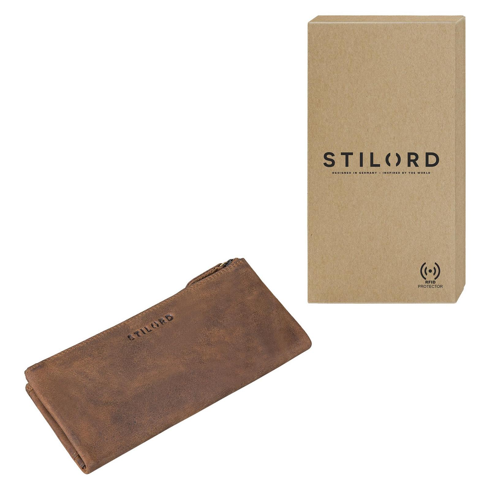 Кошелек STILORD Camille Большой Женский Кожаный Дорожный Кошелек Винтаж Органайзер для Авиабилетов Женский Кошелек Держатель для Карточек RFID-блокировка из Натуральной Кожи, фото №3