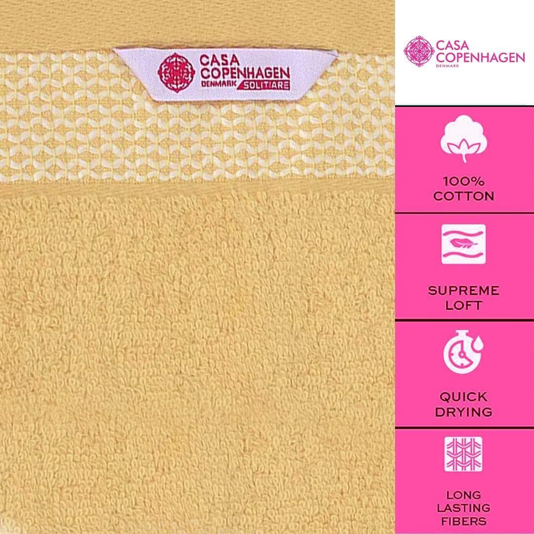 Набір рушників Casa Copenhagen Solitaire 6 шт. 600 г/м² Єгипетська бавовна Бежевий, фото №2