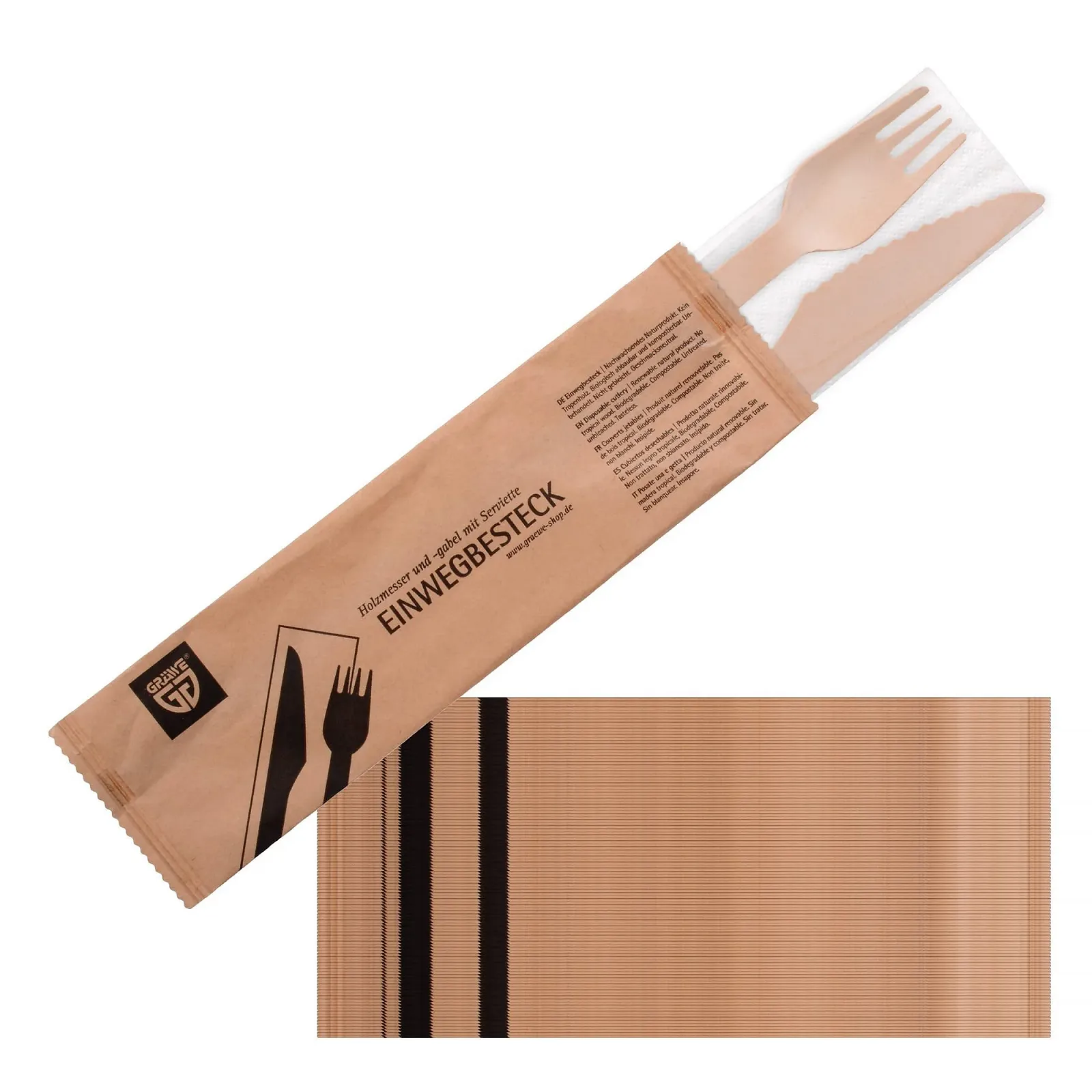 Дерев'яні виделки та ножі GR, фото №3 Дерев'яні виделки та ножі GR, фото №3