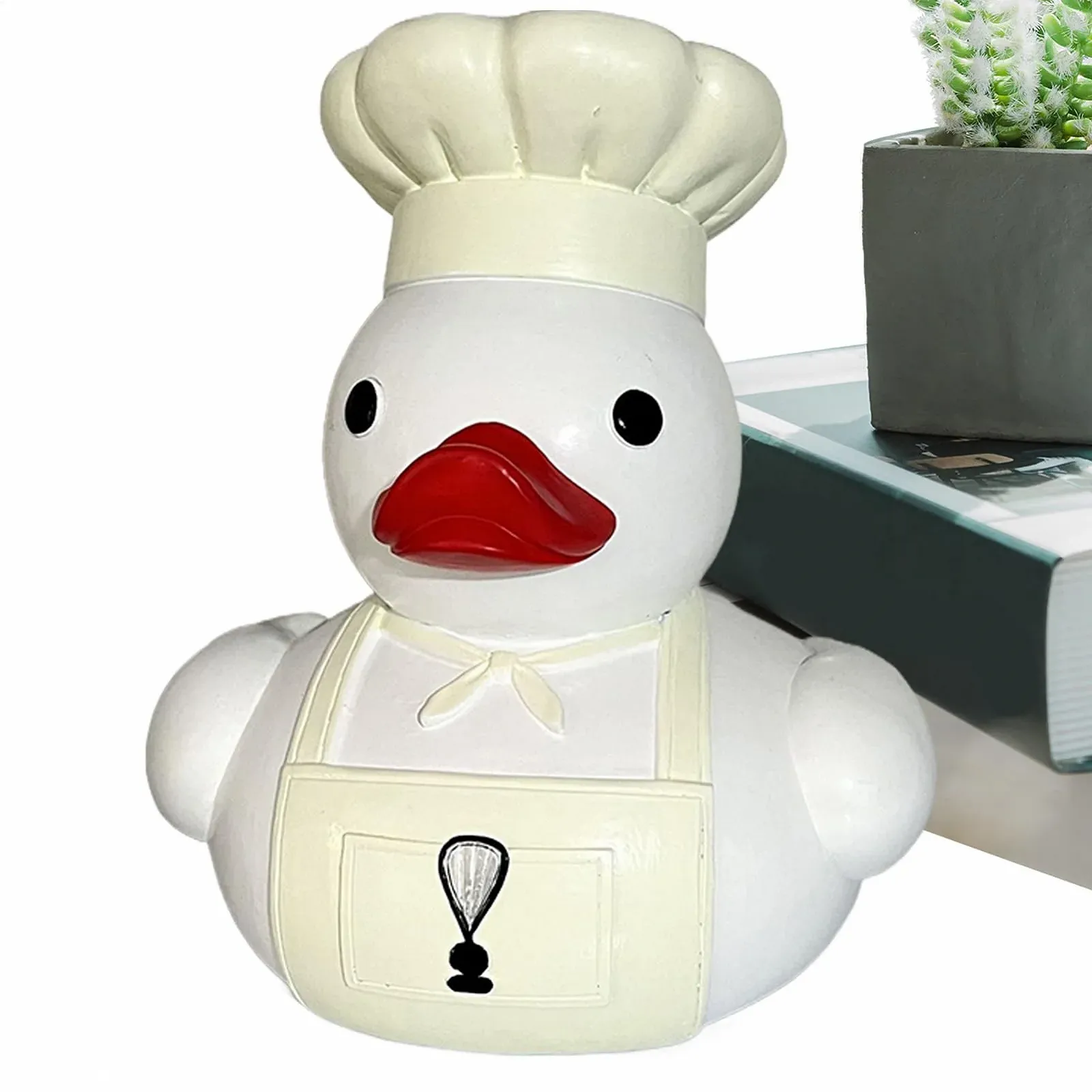 Скарбничка дитяча у формі качки з полірезину різнокольорова настільна, фото №6