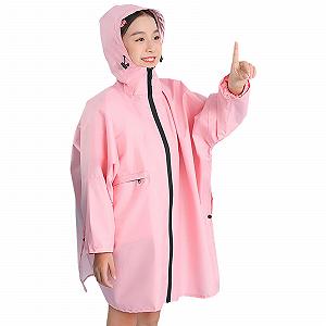 Детский дождевик для школы, дышащий пончо, легкий велосипедный многоразовый дождевой плащ для походов, водонепроницаемая куртка с капюшоном, складной дождевик synthetic.ua - Фото 1