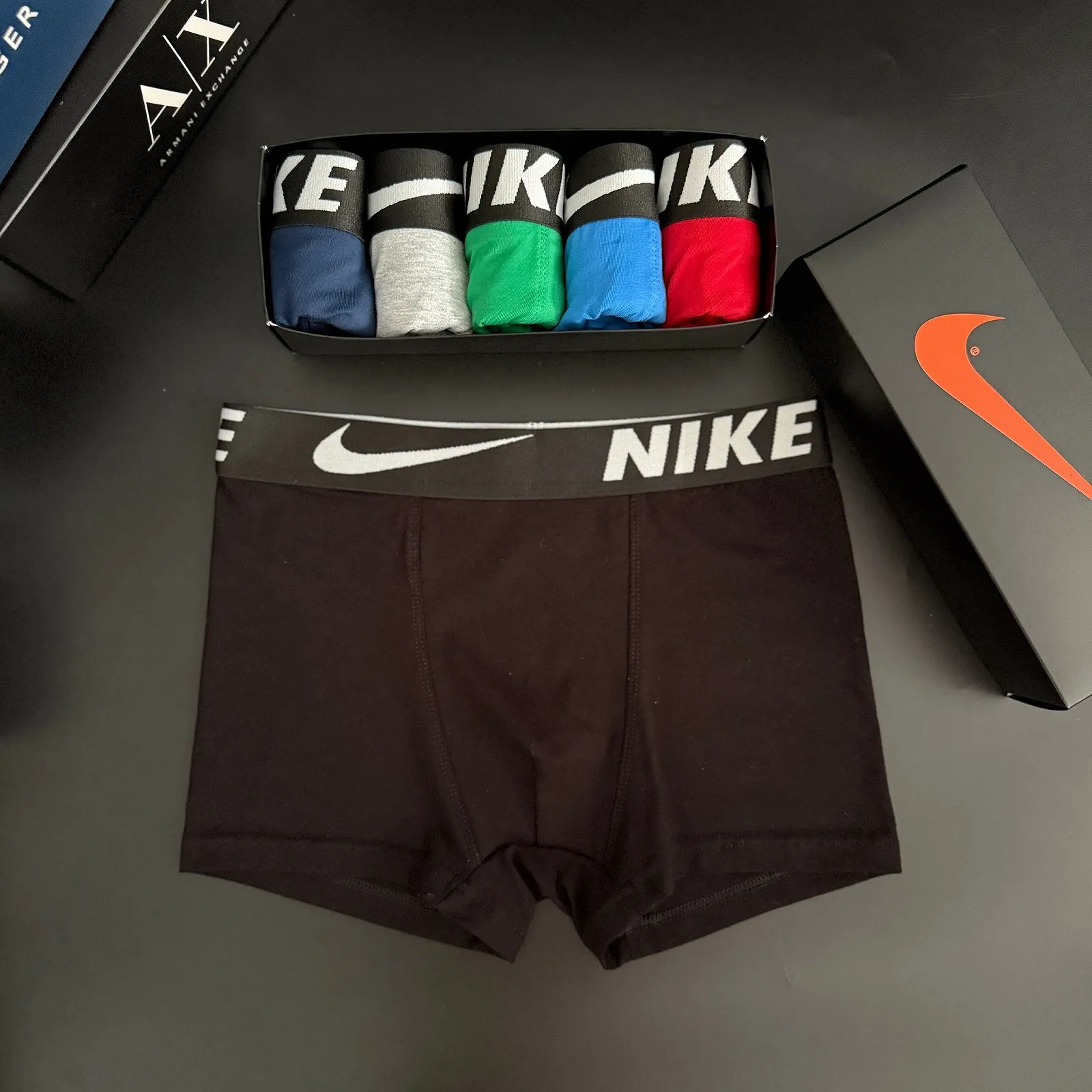Чоловічі труси боксери комплект NIKE різнокольорові, фото №8