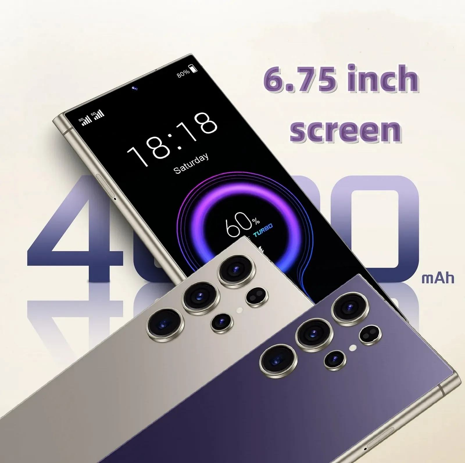 Смартфон 4Green 6.75 дюймов 3GB RAM + 64GB ROM 4G LTE 5MP + 16MP Dual SIM Metal Frame Пурпурный, фото №4