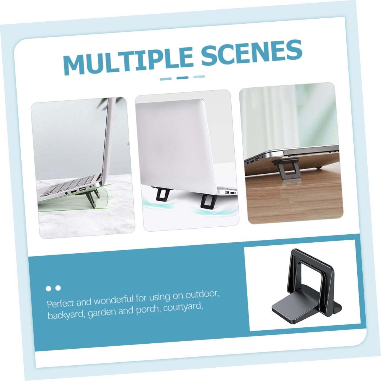 Підставка для ноутбука SOIMISS Розкладний Ергономічний PC Матеріал Чорний, фото №2 Підставка для ноутбука SOIMISS Розкладний Ергономічний PC Матеріал Чорний, фото №2