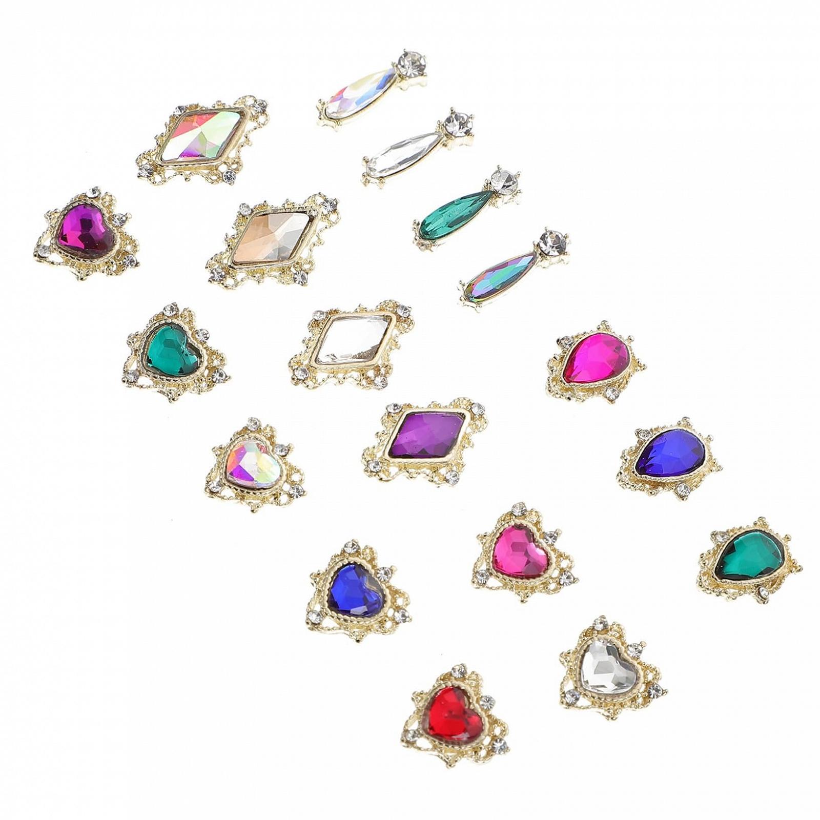 Прикраса для нігтів WOONEKY Діамант зі сплаву 54шт., фото №1