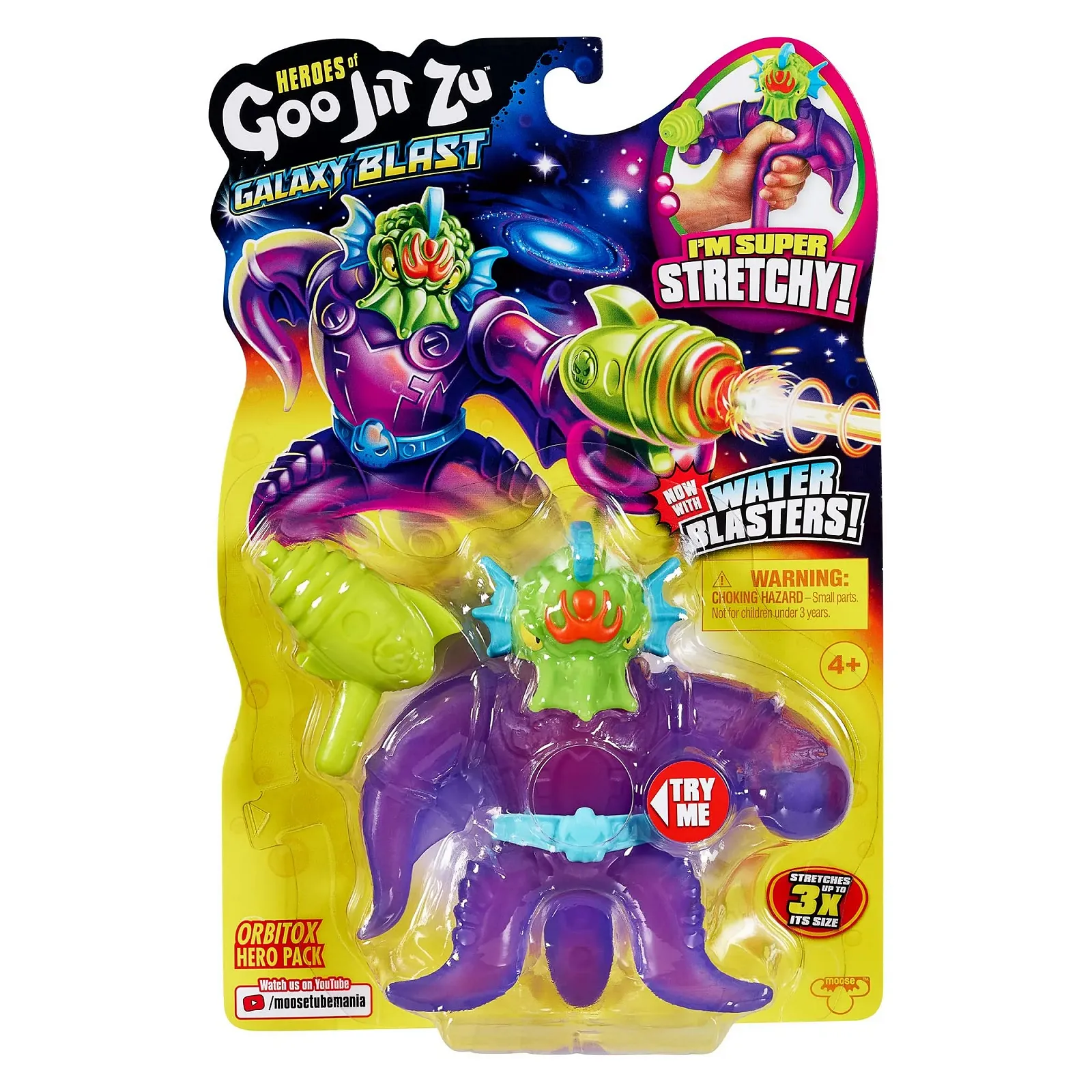 Игровая фигурка Heroes of Goo Jit Zu Galaxy Blast Orbitox Тянущаяся с водным бластером, фото №2 Игровая фигурка Heroes of Goo Jit Zu Galaxy Blast Orbitox Тянущаяся с водным бластером, фото №2