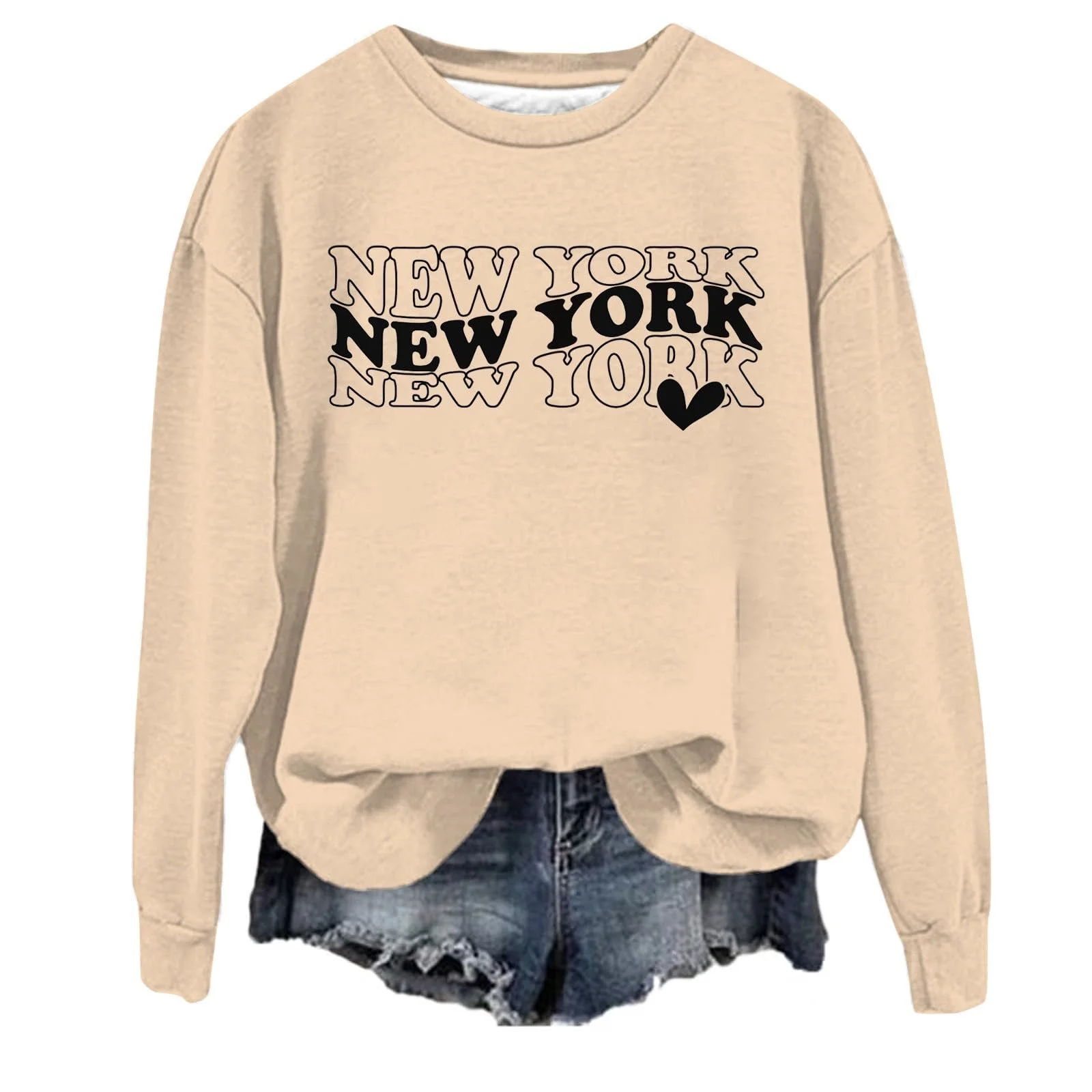 Женский свитшот с вырезом в виде буквы, 2025, милый, с графикой, удобный, повседневный, худи с рисунками, Y2K, однотонный, свободного кроя, эстетичный пуловер, толстовки, модная осенняя, фото №1