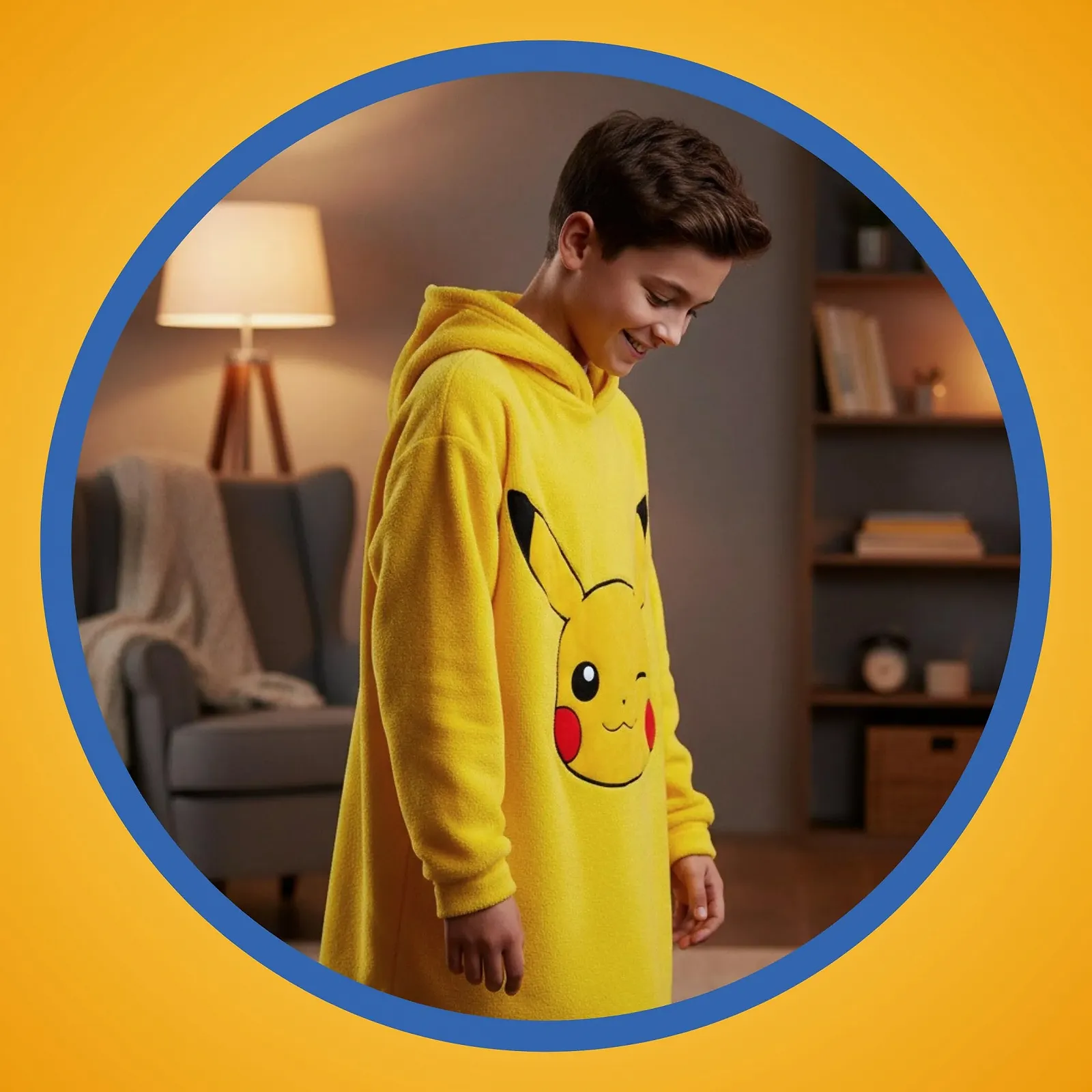 Толстовка-ковдра для хлопчиків Pokemon з дизайном Пікачу, фото №5 Толстовка-ковдра для хлопчиків Pokemon з дизайном Пікачу, фото №5