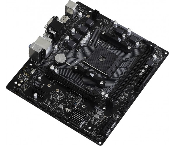 ASRock B550M-HDV (AM4/B550, 2*DDR4, PCIex16 DVI/HDMI/VGA 4xSATAІІІ M.2, GLan 7.1ch, mATX, фото №3