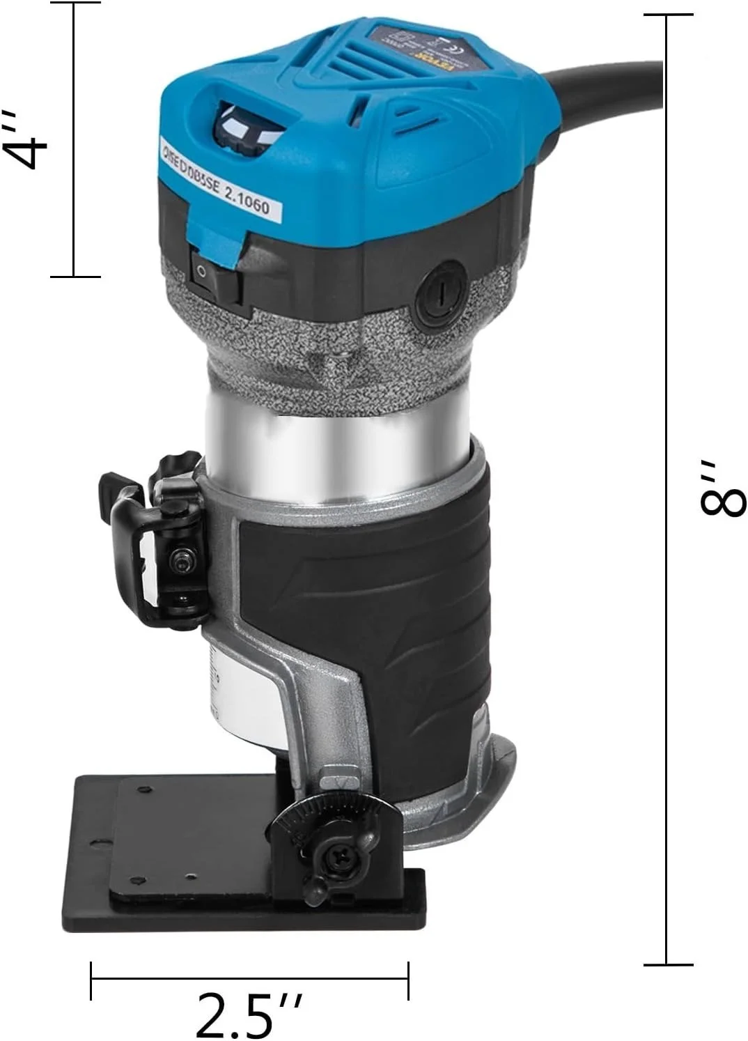 Одноручный фрезер VEVOR VV-3B-220V 800 Вт Grey, фото №8 Одноручный фрезер VEVOR VV-3B-220V 800 Вт Grey, фото №8