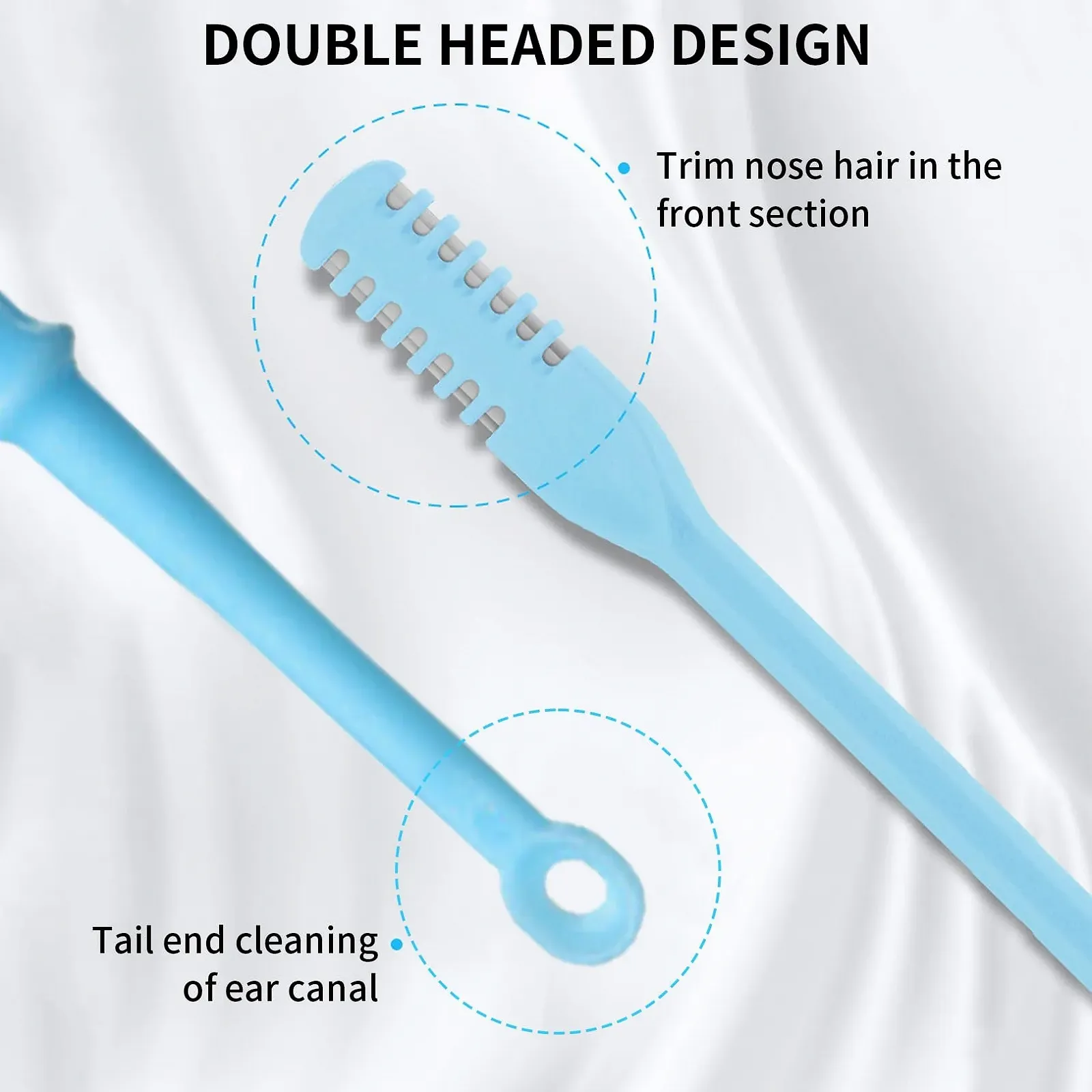 Набір Nose Hair Trimmer 2 в 1 Двоголовий Безживлення Ручний Портативний Чорний, фото №4