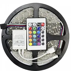 Светодиодная лента RGB 5050 300 LED комплект 5м SM0018 - Фото 1