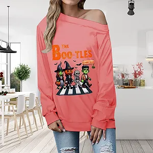 Женский свитшот на рождество, уютный пуловер, популярный свитшот на Хэллоуин, круглый вырез, длинный рукав, осенний топ, цветной принт synthetic.ua - Фото 1