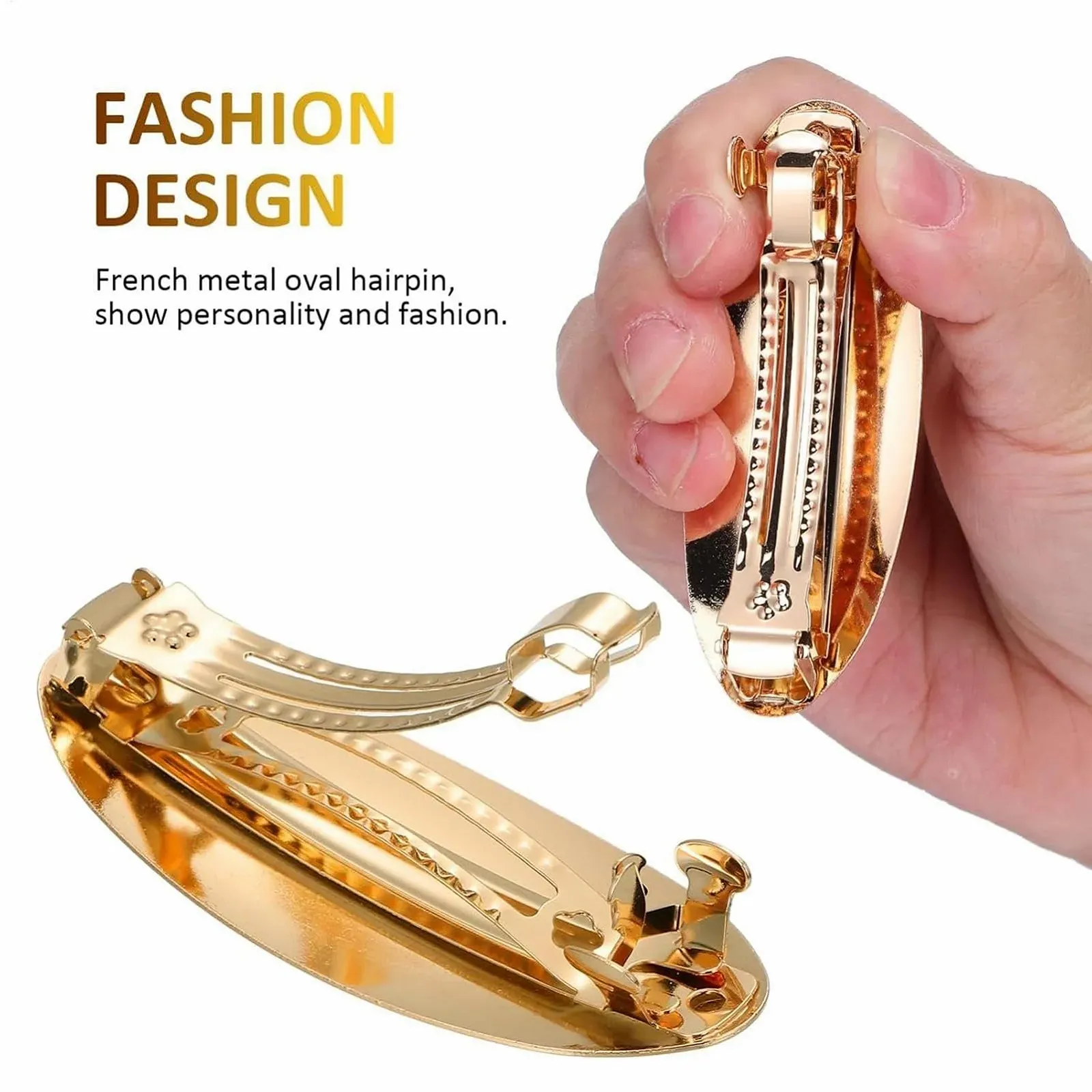 Заколка для волос Franz
ofen-style с французским дизайном овальной формы, фото №8