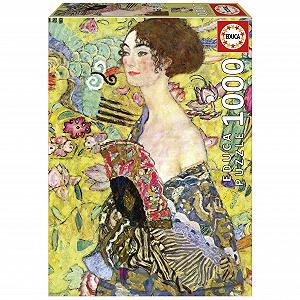 Пазл Educa Gustav Klimt Lady with Fan 1000 элементов 48 x 68 см - Фото 1