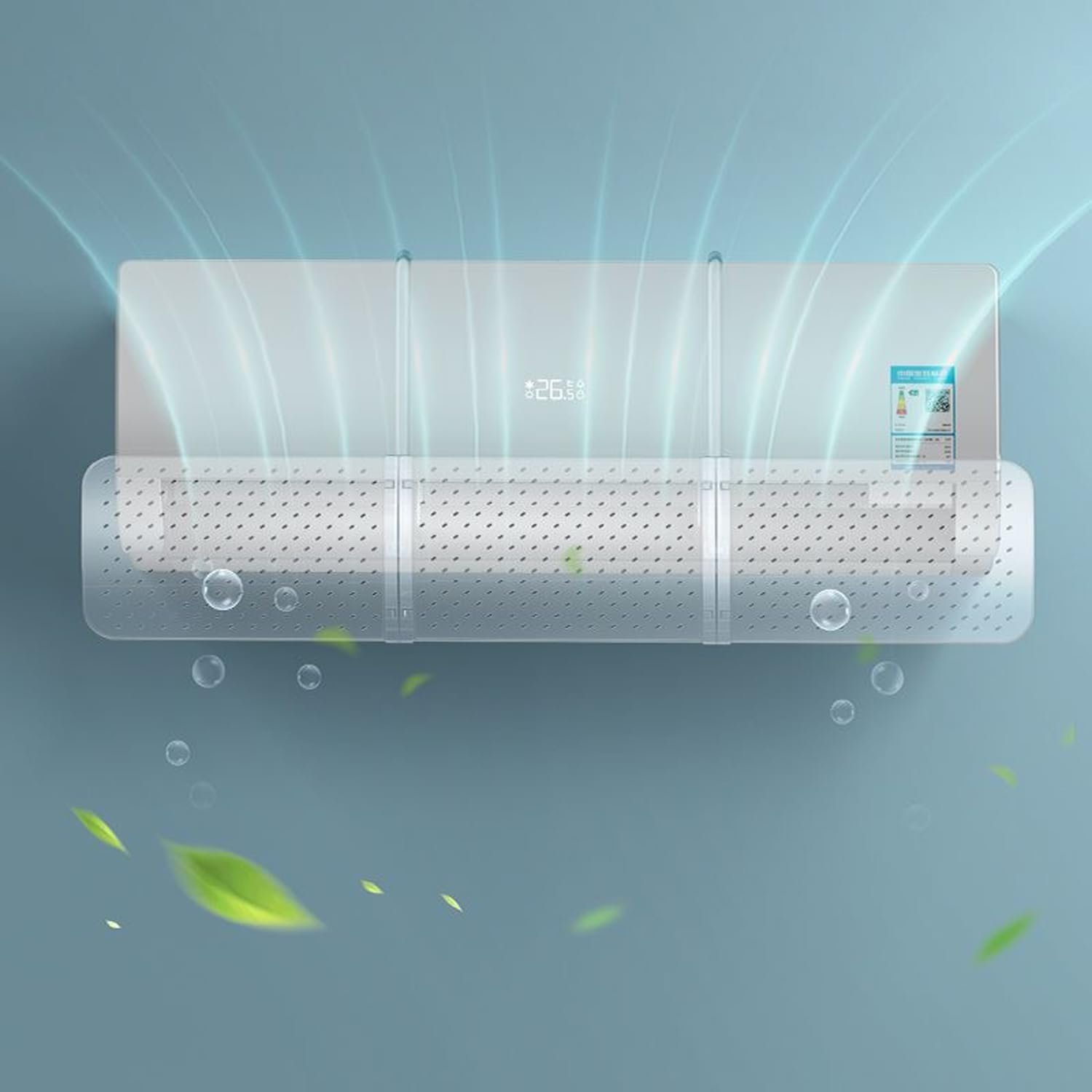 Дефлектор для кондиціонера прозорий проти прямого обдуву універсальний захисний екран, фото №6