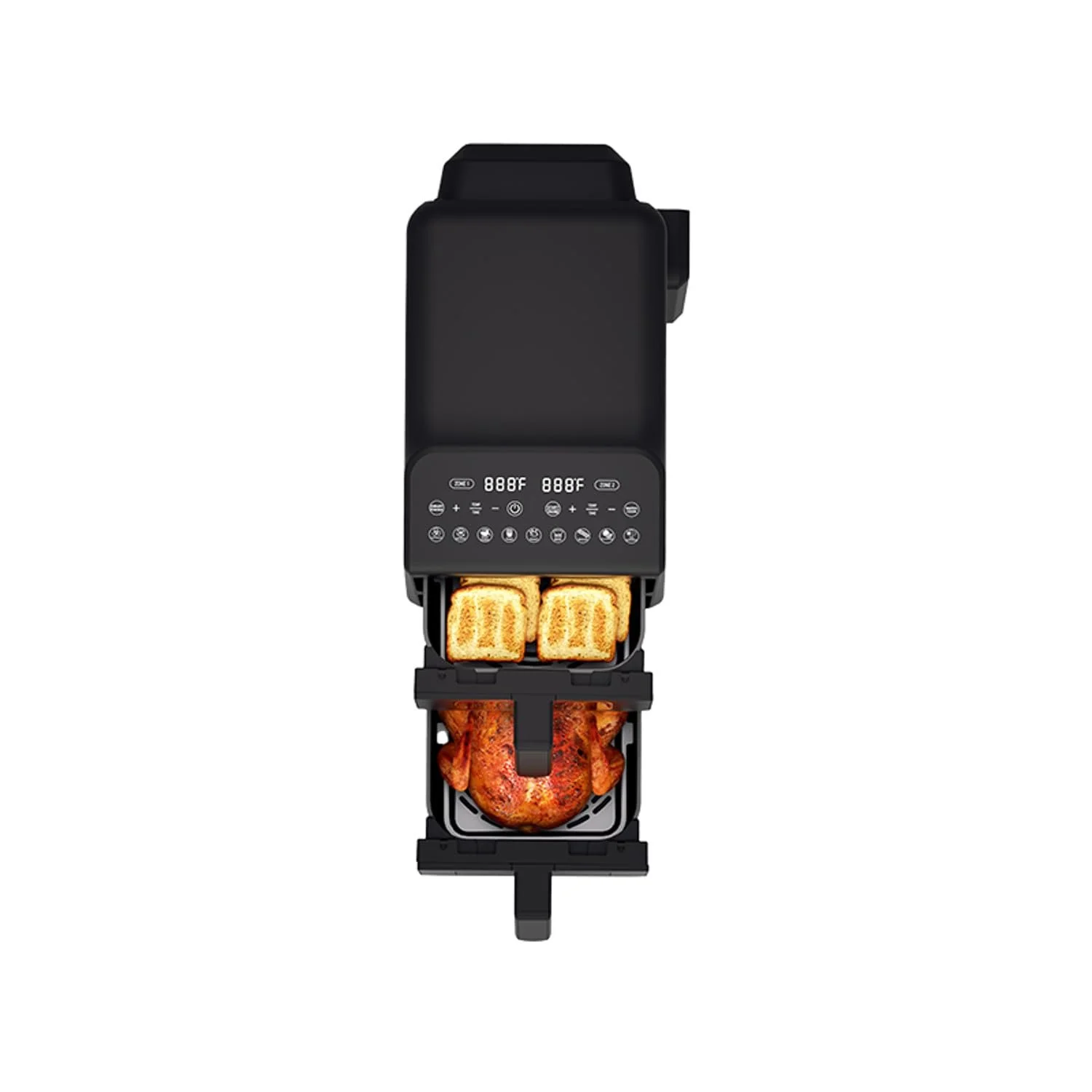 Мультипіч Lafe Dual Fry 10л 2 x 5л 2460Вт LCD 40-200°C 60хв, фото №6 Мультипіч Lafe Dual Fry 10л 2 x 5л 2460Вт LCD 40-200°C 60хв, фото №6