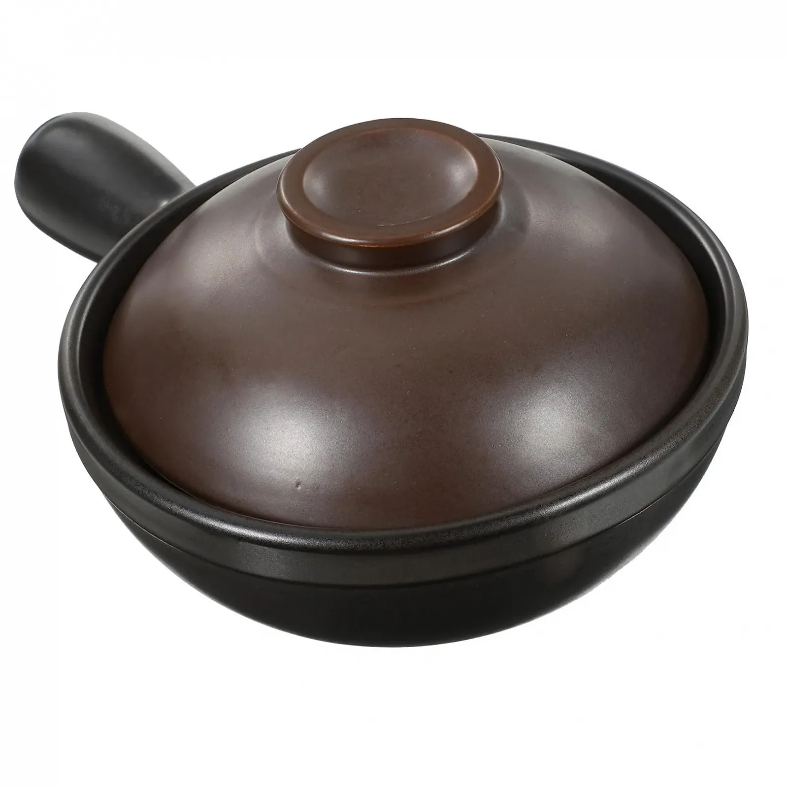 Керамічна каструля Sosoport з кришкою та вентиляційним отвором для супу та рису стійка до подряпин, фото №1