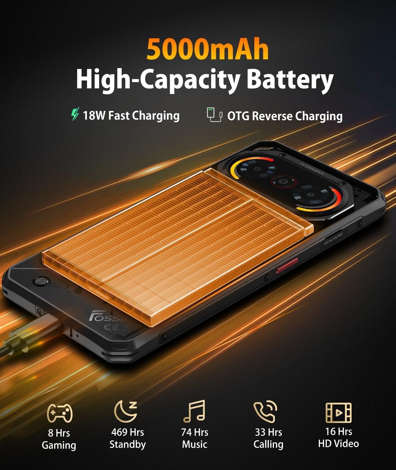 Смартфон FOSSiBOT F114 Rugged 6.67 дюйма Android 15 50MP + 8MP 12GB RAM + 128GB/1TB ROM IP68/IP69K NFC OTG, фото №7 Смартфон FOSSiBOT F114 Rugged 6.67 дюйма Android 15 50MP + 8MP 12GB RAM + 128GB/1TB ROM IP68/IP69K NFC OTG, фото №7
