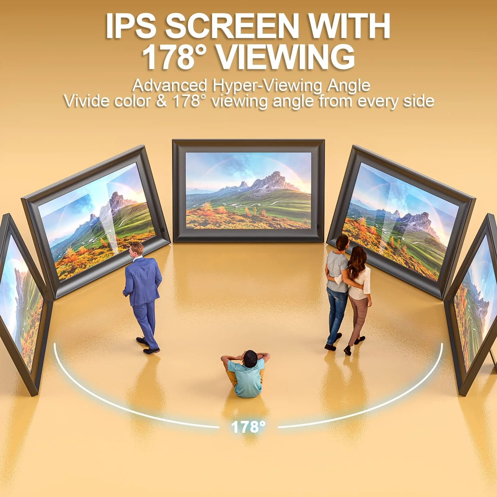 Цифровая фоторамка OBVHNUA 10.1 дюйма 128 GB 1280 x 800 IPS Screen Remote Control USB SD Wall Mountable, фото №5 Цифровая фоторамка OBVHNUA 10.1 дюйма 128 GB 1280 x 800 IPS Screen Remote Control USB SD Wall Mountable, фото №5