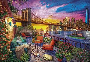 Пазл Clementoni Collection 33552 Закат на балконе в Манхэттене 3000 элементов synthetic.ua - Фото 1