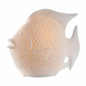 Настільна лампа GILDE Fish E14 25 Вт 25 см Біла - Фото 1