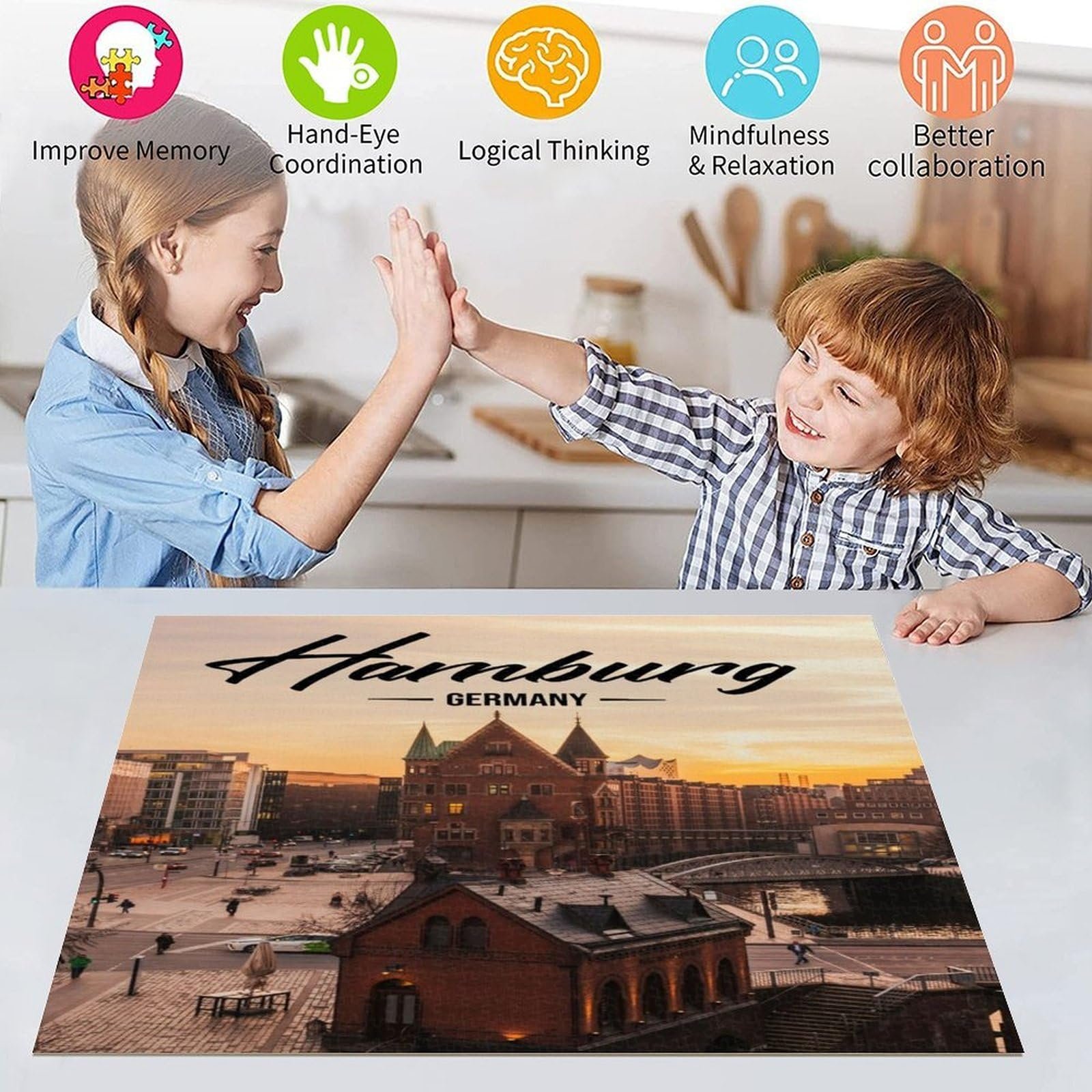 Пазл Hamburg 1000/2000 елементів 38 x 26 см, фото №3