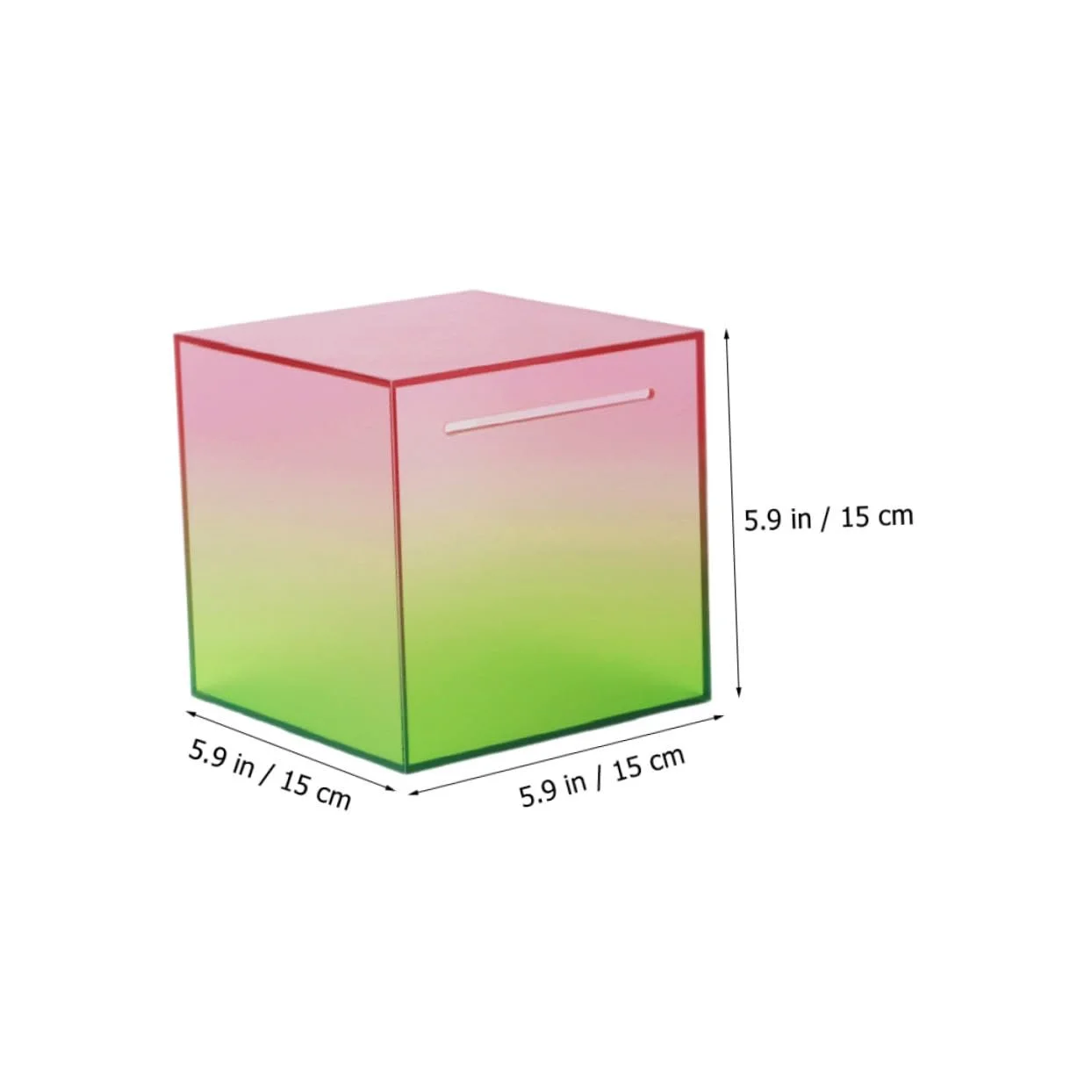 Скарбничка Acryl Прозора Акрилова Компактна з малим отвором, фото №2