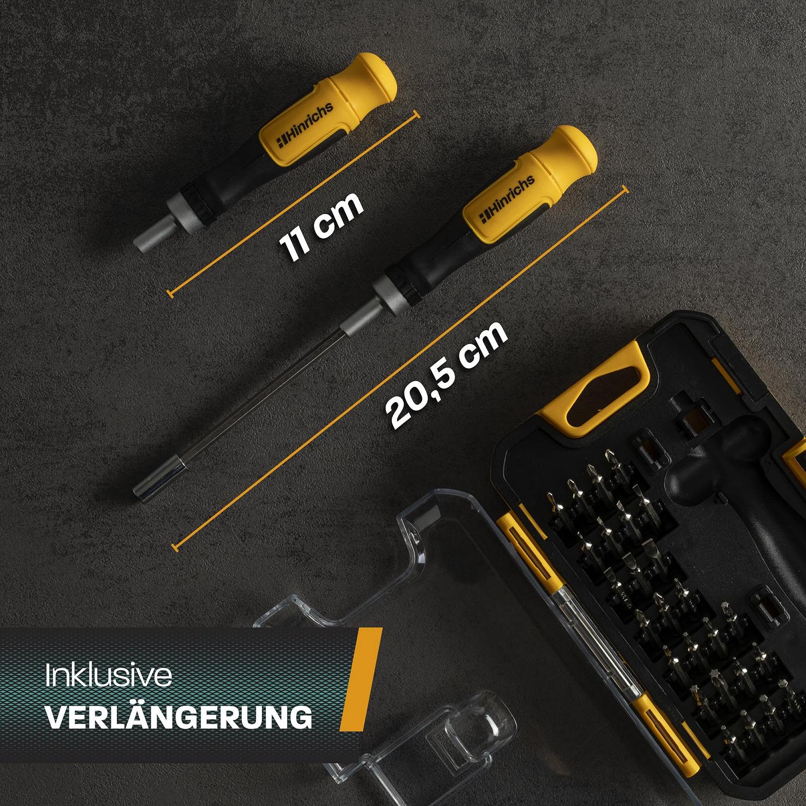 Набір викруток Hinrichs 2 предмети - Набір тріскачкових викруток 29 предметів з Т-подібною рукояткою і Набір прецизійних викруток 28 предметів - Інструментальний набір для прецизійної механіки - Мультиніжковий набір, фото №7 Набір викруток Hinrichs 2 предмети - Набір тріскачкових викруток 29 предметів з Т-подібною рукояткою і Набір прецизійних викруток 28 предметів - Інструментальний набір для прецизійної механіки - Мультиніжковий набір, фото №7