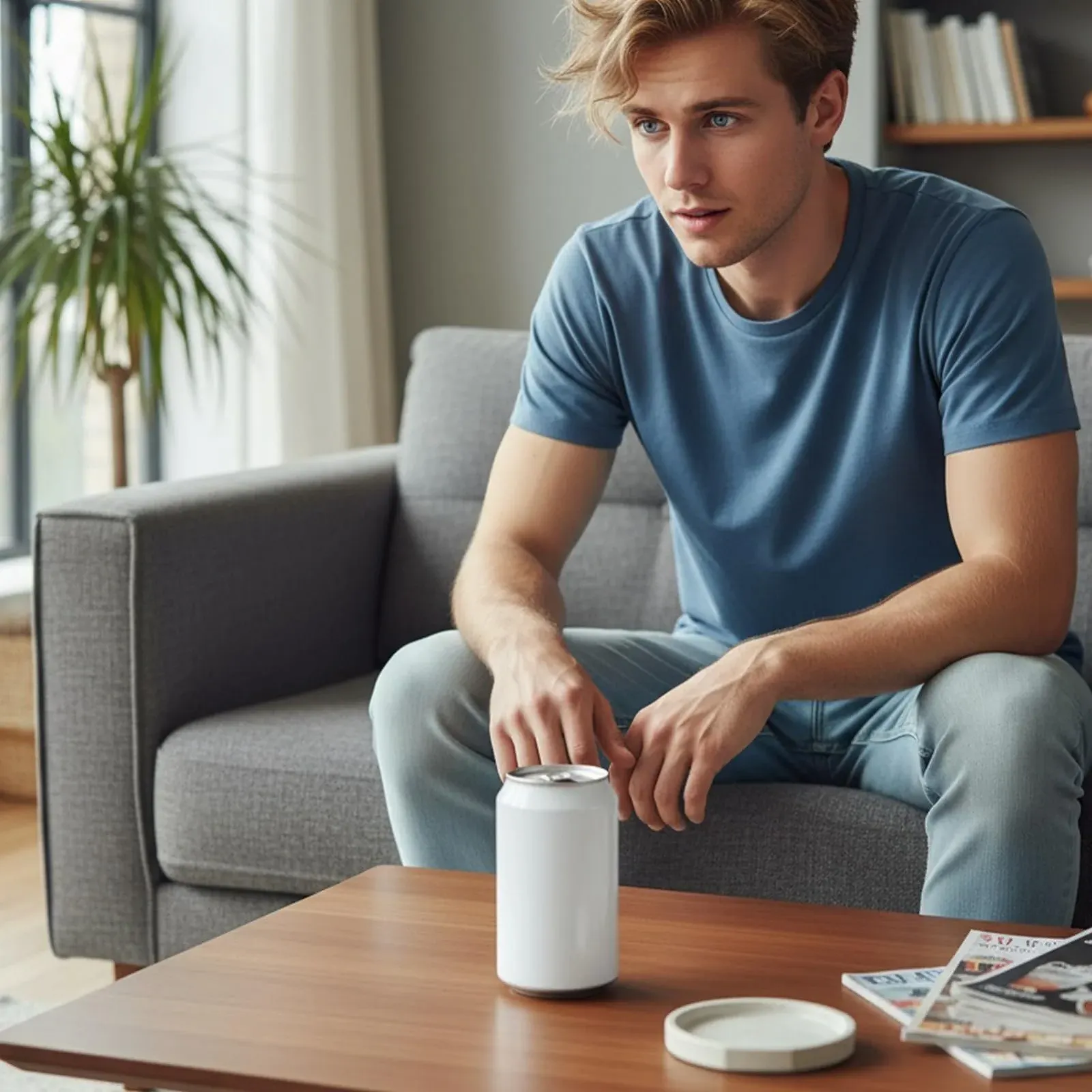 Сейф-тайник в форме жестяной банки для ценностей металлический, фото №3