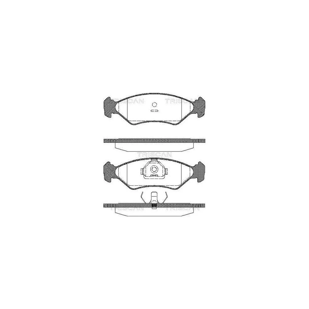 Комплект гальмівних колодок дискового гальма TRISCAN 8110 16918 для FORD передній міст, фото №1 Комплект гальмівних колодок дискового гальма TRISCAN 8110 16918 для FORD передній міст, фото №1