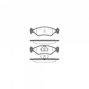 Комплект гальмівних колодок дискового гальма TRISCAN 8110 16918 для FORD передній міст - Фото 1