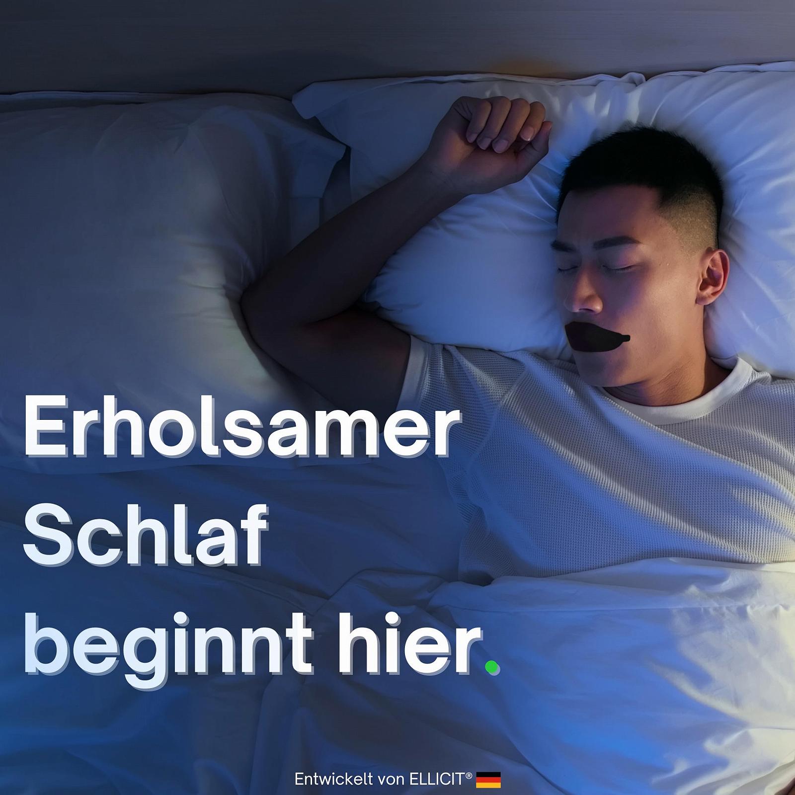 Пластырь для рта El licit для сна, 30 шт., Премиум против храпа, оптимальное сцепление даже с бородой, фото №3