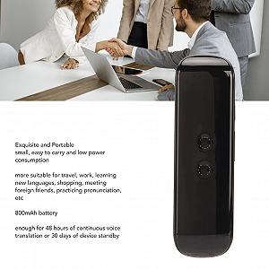 Интеллектуальный AI Голосовой Переводчик, 144 языка, Двусторонние Устройства Моментального Перевода для Путешествий, Работы, Обучения, Черный (ЧЕРНЫЙ) цена на synthetic.ua - Фото 1 Интеллектуальный AI Голосовой Переводчик, 144 языка, Двусторонние Устройства Моментального Перевода для Путешествий, Работы, Обучения, Черный (ЧЕРНЫЙ) synthetic.ua - Фото 1