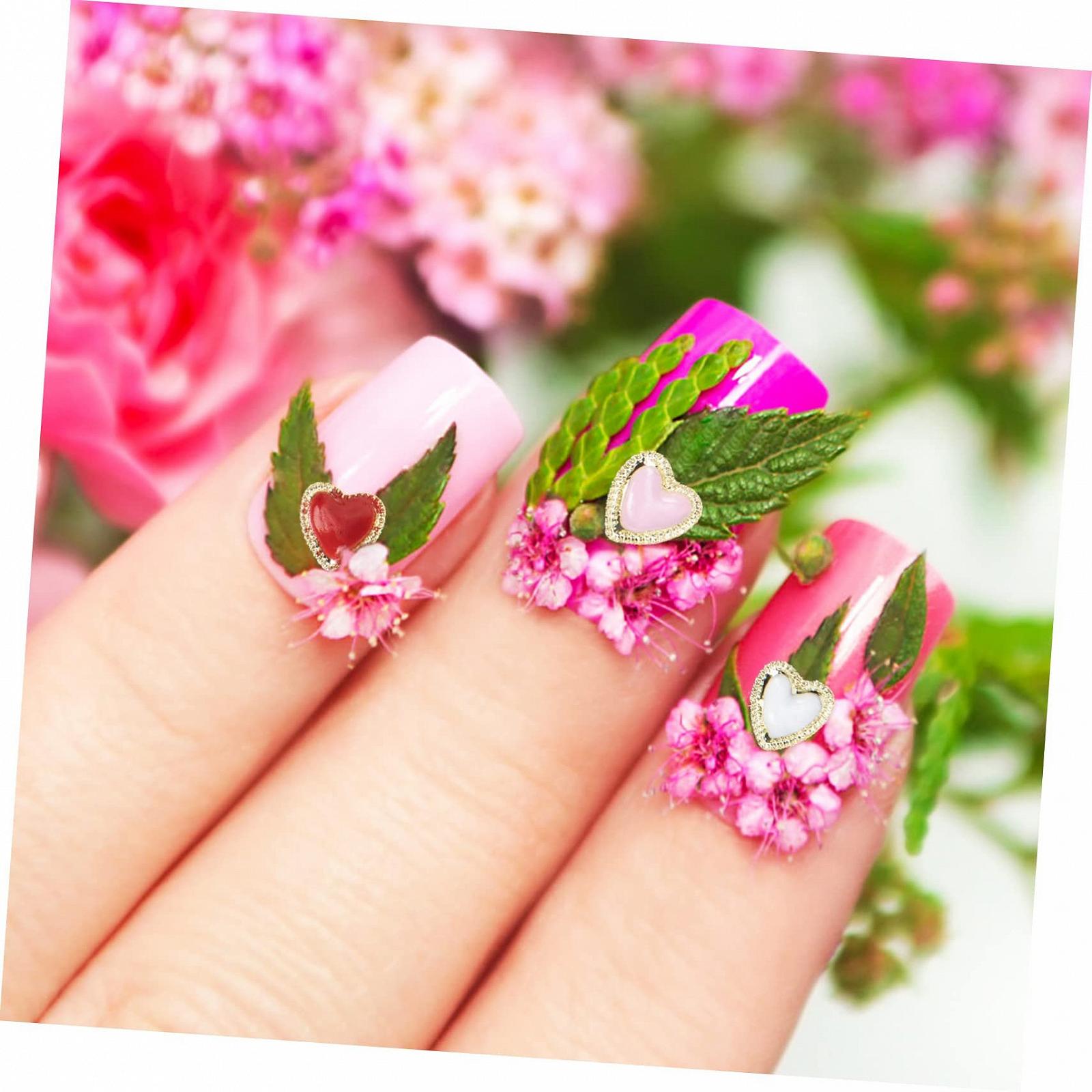 Украшения для ногтей MERRYHAPY в стиле барокко, 60 шт., изготовлены из сплава с бусинами и стразами для креативного дизайна ногтей для вечеринок и особых случаев, фото №6