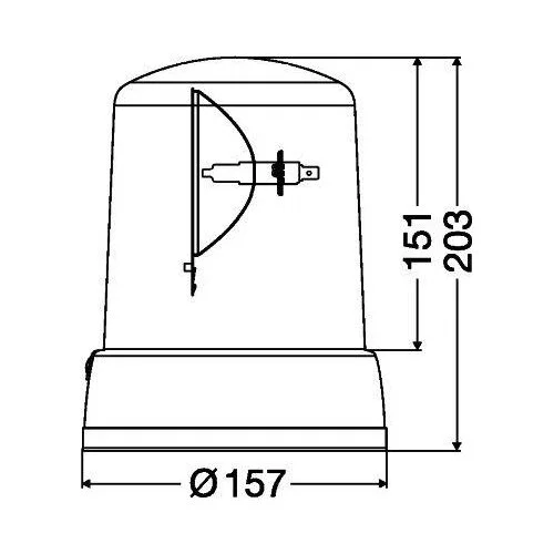 Проблесковый маячок HELLA KL 7000 2RL 008 062-111 для DAF MAN SCANIA VAN HOOL DOLL, фото №3