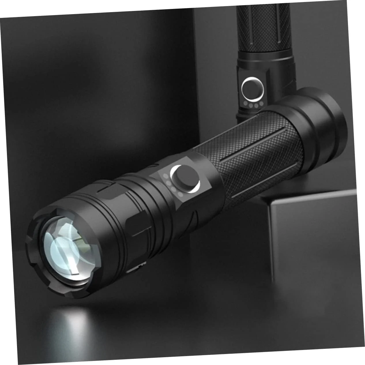 Ліхтарик з телескопічним дизайном USB акумуляторний компактний для активного відпочинку, фото №8