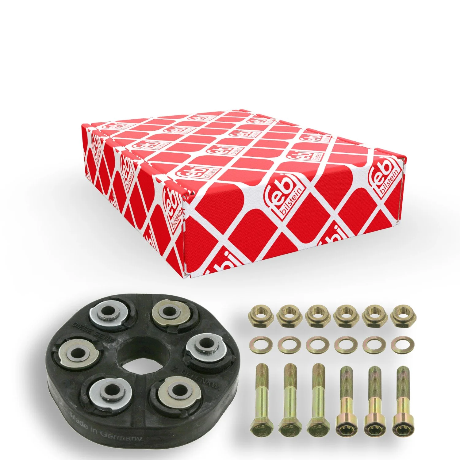 Муфта карданного вала FEBI BILSTEIN 01975 ProKit для MERCEDES-BENZ, передняя, фото №1 Муфта карданного вала FEBI BILSTEIN 01975 ProKit для MERCEDES-BENZ, передняя, фото №1