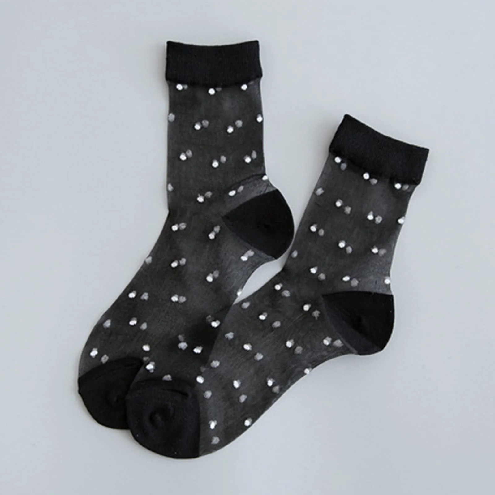 Прозорі жіночі нейлонові тонкі шкарпетки, фото №2 Прозорі жіночі нейлонові тонкі шкарпетки, фото №2