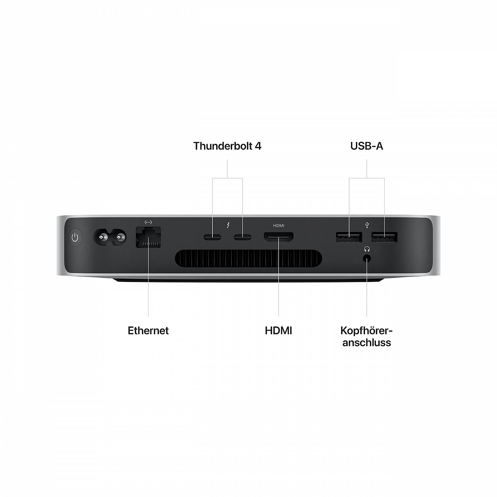 Настольный компьютер Apple Mac mini 2023 M2 8‑Core CPU 10‑Core GPU 8GB 256GB SSD Gigabit Ethernet, фото №1